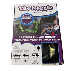Noggle Car AC Vent Extender 8ft Back Seat Air Conditioning Hose Kids Pets Travel